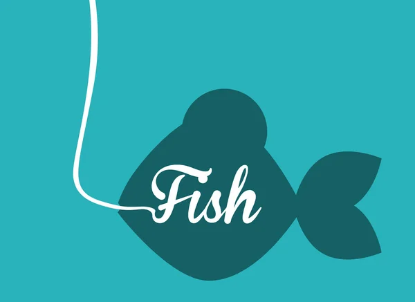 Fischdesign. — Stockvektor