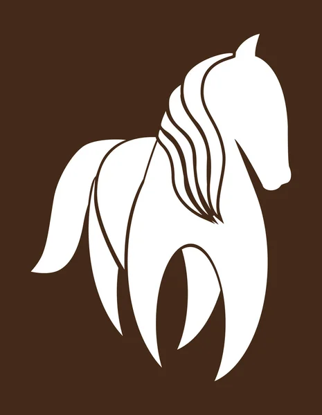 Design de cavalo . — Vetor de Stock