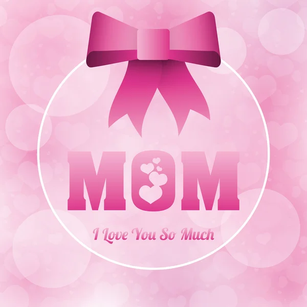 Happy mothers day card design. — Stock Vector