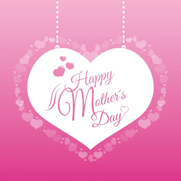 Conception de carte Happy Mothers Day . — Image vectorielle