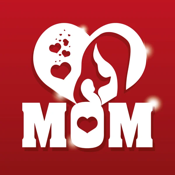 Boldog anyák napja kártyák tervezése. — Stock Vector