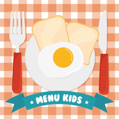 Kids menü tasarımı.