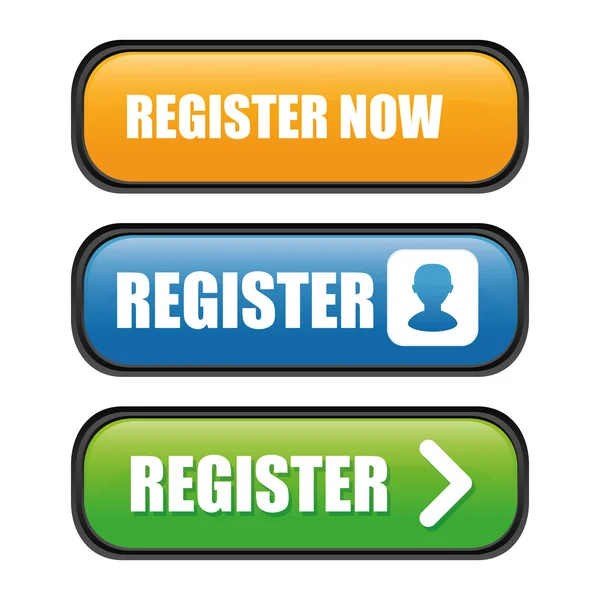 Register now design. — Stock Vector