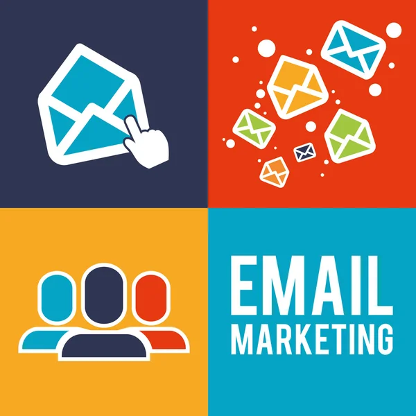 Diseño de Email Marketing . — Vector de stock