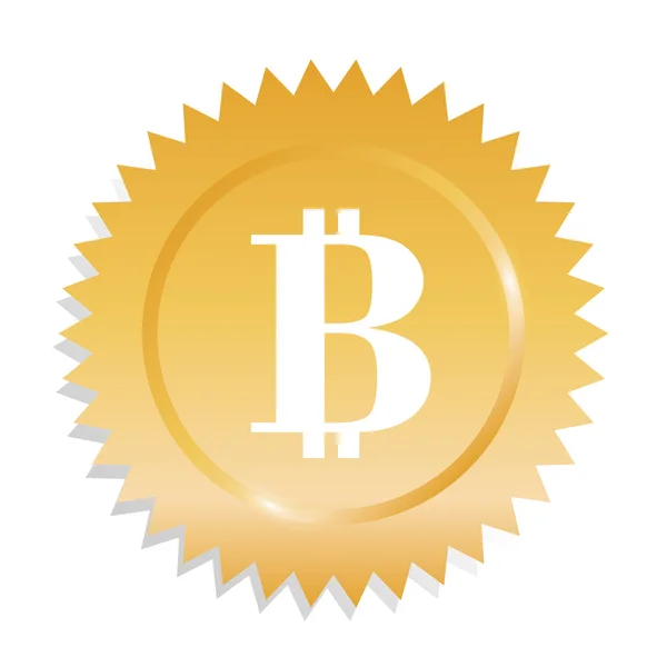 Diseño de Bitcoin . — Vector de stock