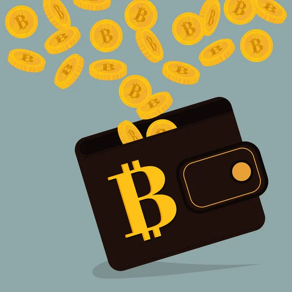 Diseño de Bitcoin . — Vector de stock