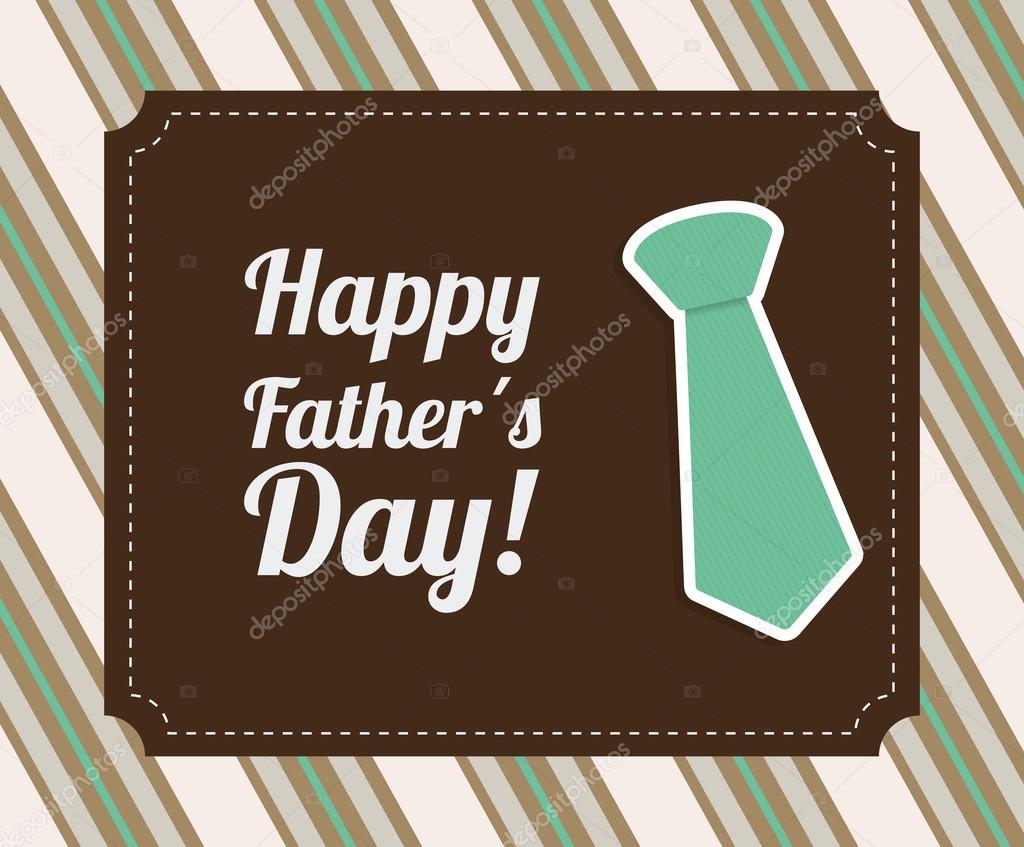 Happy fathers day card design.