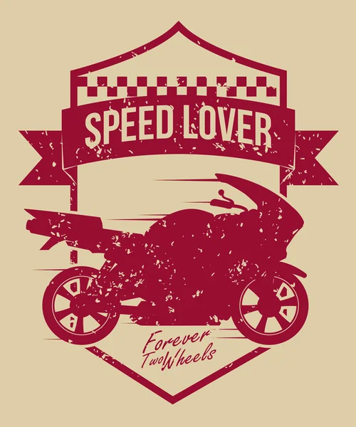 Diseño de motocicleta . — Vector de stock