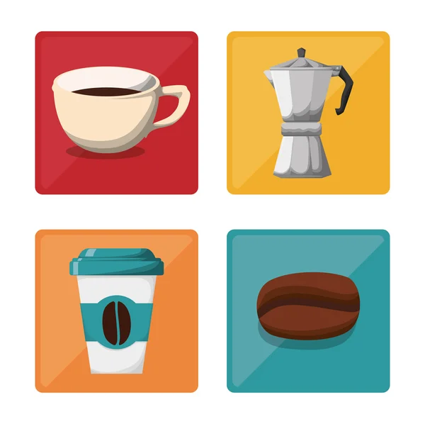 Diseño de café . — Vector de stock