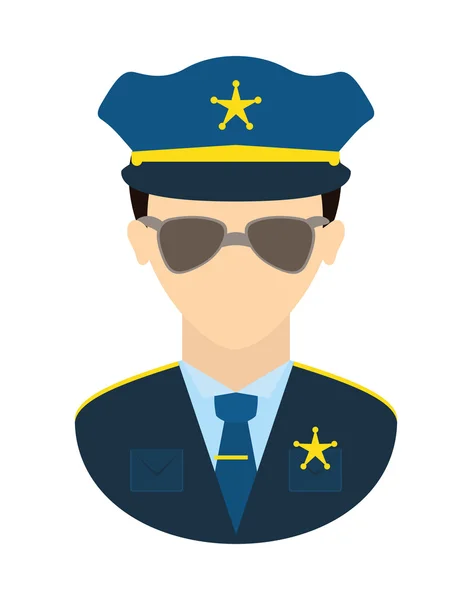 Politie ontwerp. — Stockvector