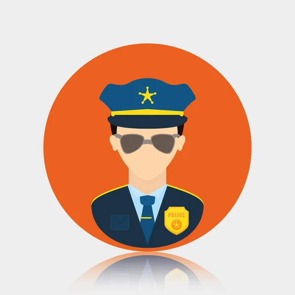 Diseño policial . — Vector de stock