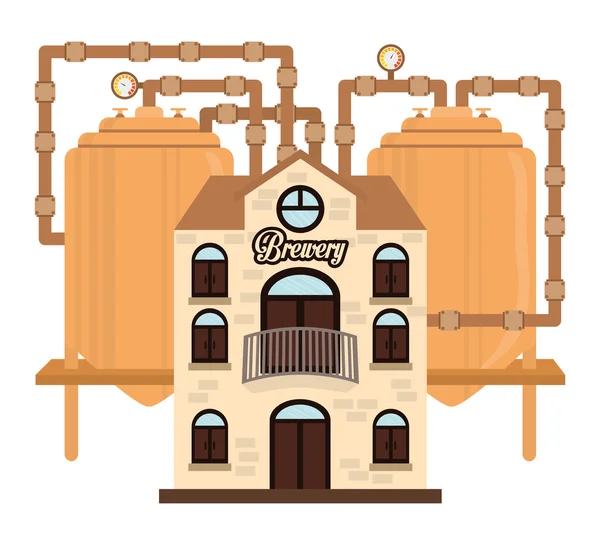 Diseño de cerveza . — Vector de stock