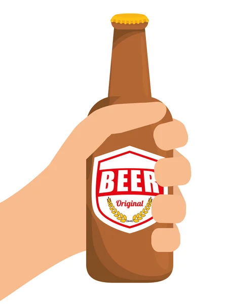 Diseño de cerveza . — Vector de stock