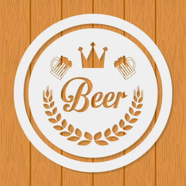 Design de cerveja . — Vetor de Stock