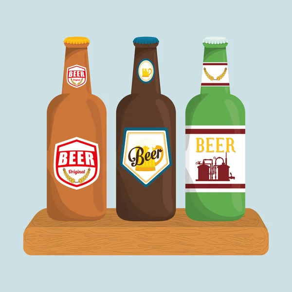 Conception de bière . — Image vectorielle