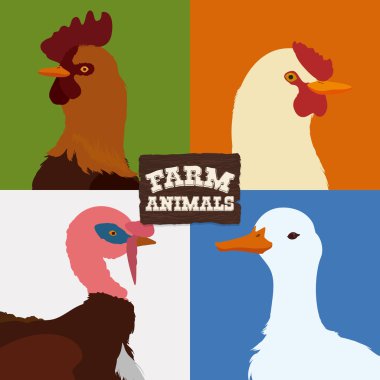 Çiftlik hayvan tasarım.