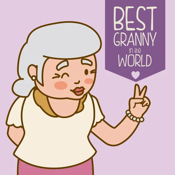 Бабушки и дедушки . — стоковый вектор
