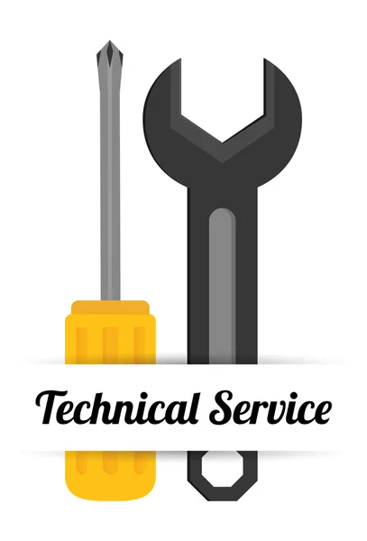 Technical service design. — Stock Vector