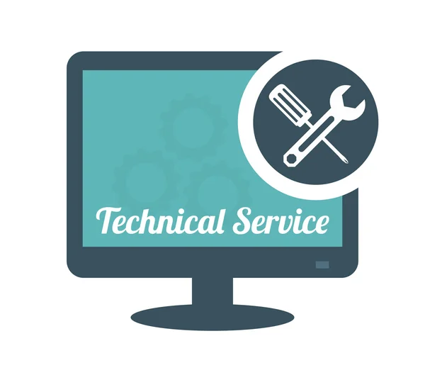 Technical service design. — Stock Vector