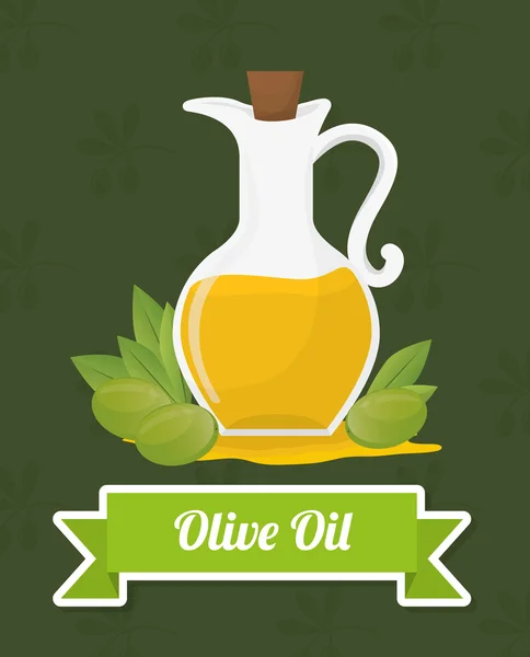 Huile d'olive design. — Image vectorielle