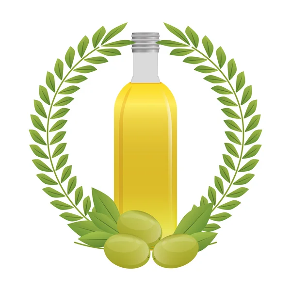Design olivového oleje. — Stockový vektor