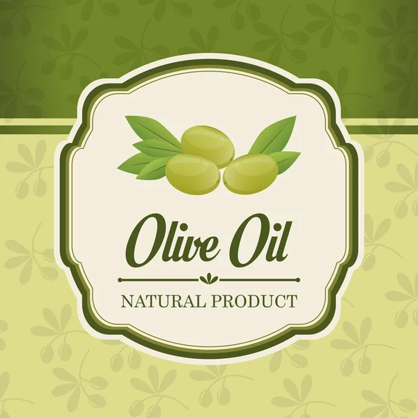 Progettazione olio d'oliva. — Vettoriale Stock