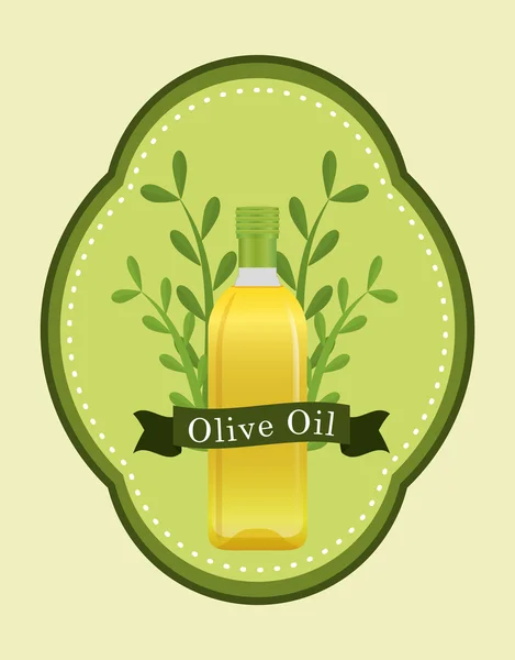 Huile d'olive design. — Image vectorielle