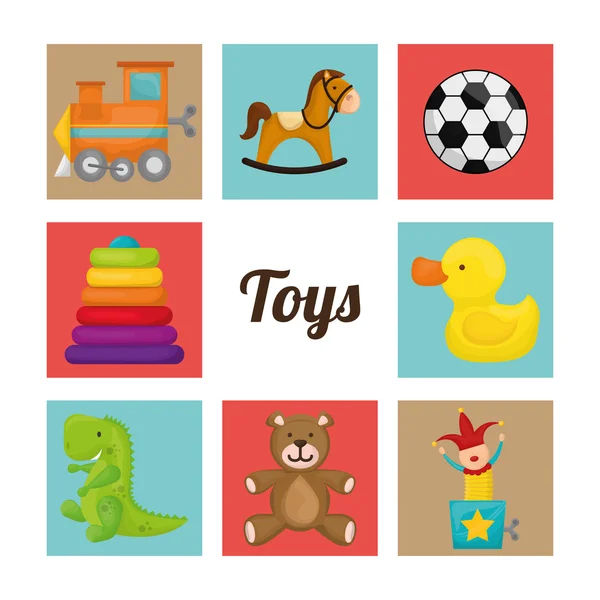 Baby toys design. — Stock Vector
