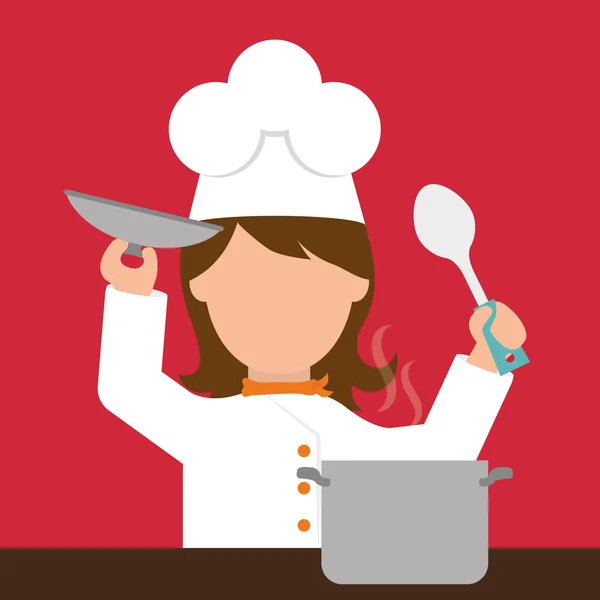 Design chef . — Vetor de Stock