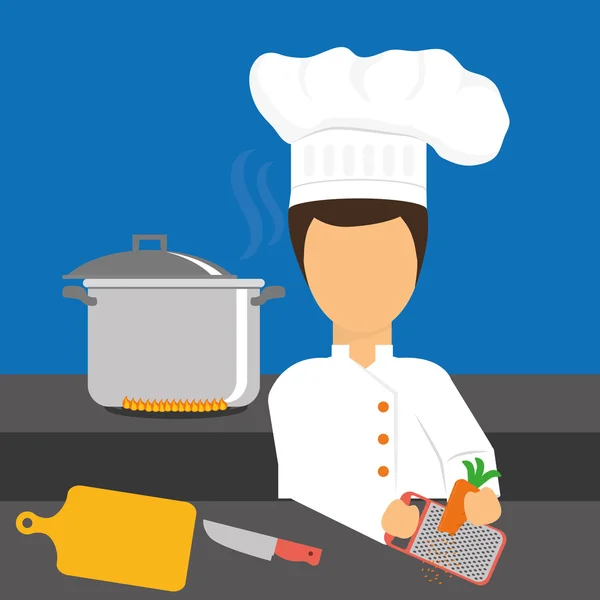 Diseño del chef . — Vector de stock