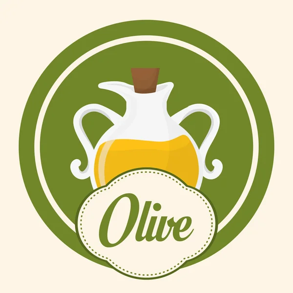 Huile d'olive design. — Image vectorielle