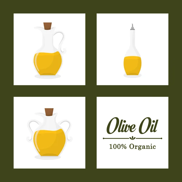 Progettazione olio d'oliva. — Vettoriale Stock