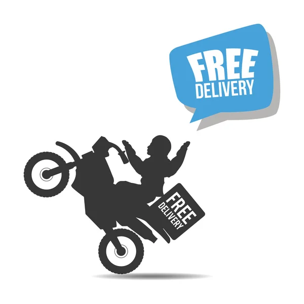 Free delivery design — Stock Vector