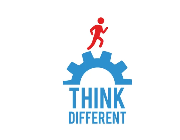 Think different design — Stock Vector