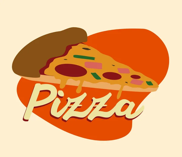 Diseño de pizza . — Vector de stock