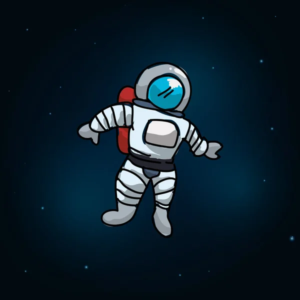 Astronautendesign — Stockvektor