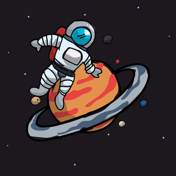 Astronautendesign — Stockvektor