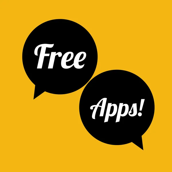 Design gratuito delle app — Vettoriale Stock