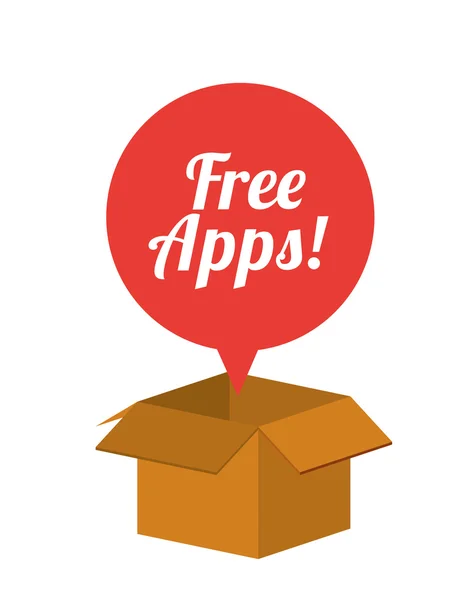 Gratis apps ontwerp — Stockvector