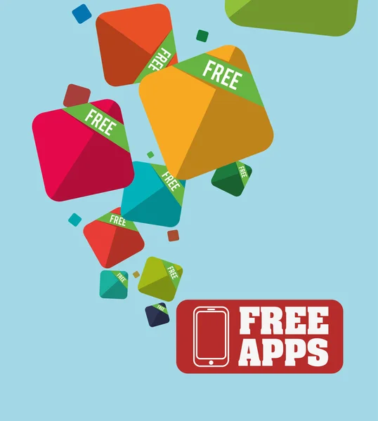 Gratis apps ontwerp — Stockvector