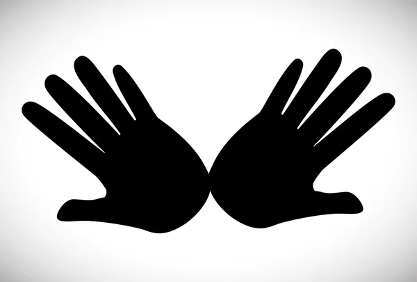 Diseño de signo de mano — Archivo Imágenes Vectoriales