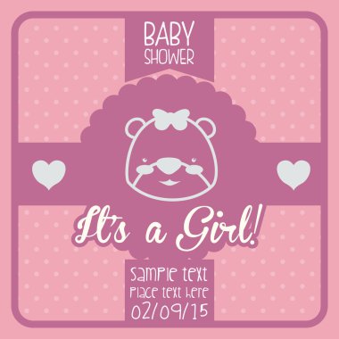 bebek hediye kartı tasarımı.