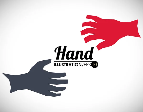 Hand sign design — Stock Vector