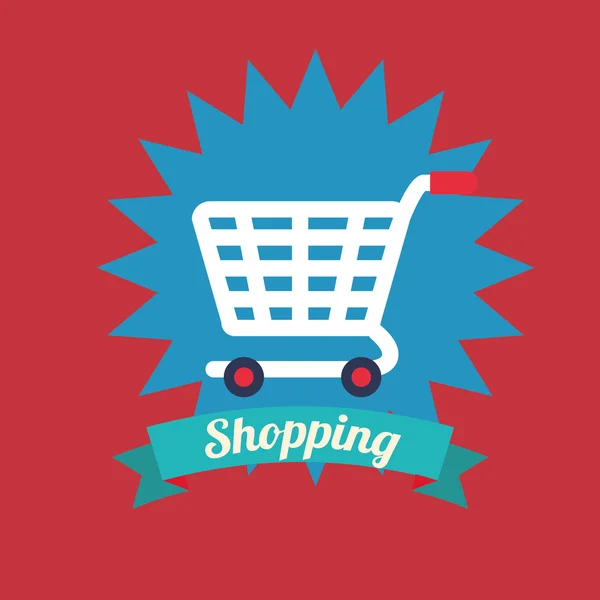 Diseño del icono de compras — Vector de stock