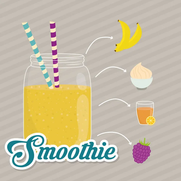 Smoothie σχεδιασμού. — Διανυσματικό Αρχείο