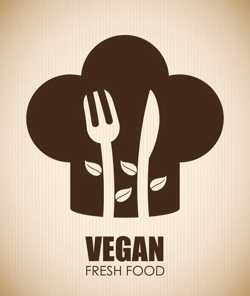 Veganes Lebensmitteldesign. — Stockvektor