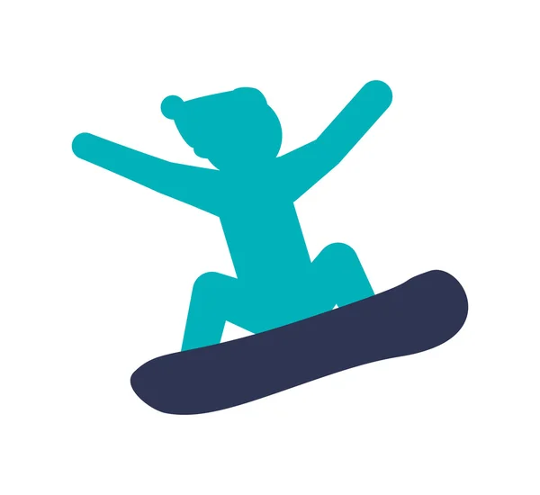 Diseño de snowboard — Vector de stock