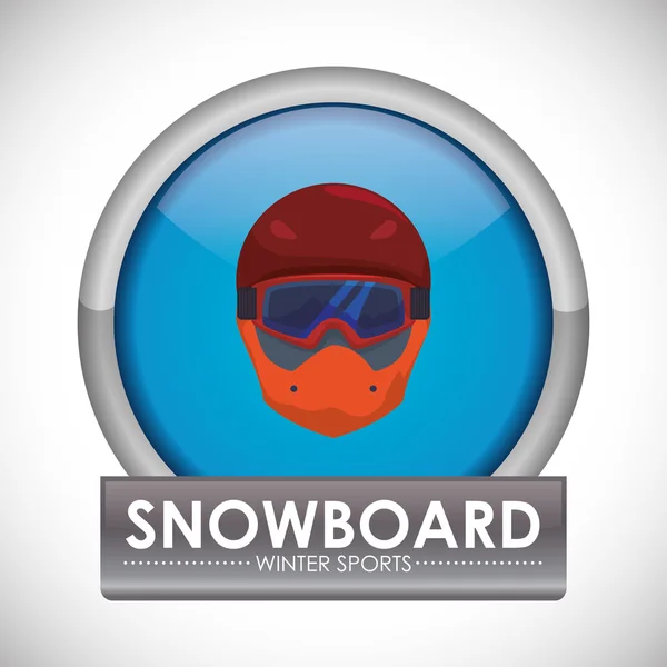 Progettazione snowboard — Vettoriale Stock