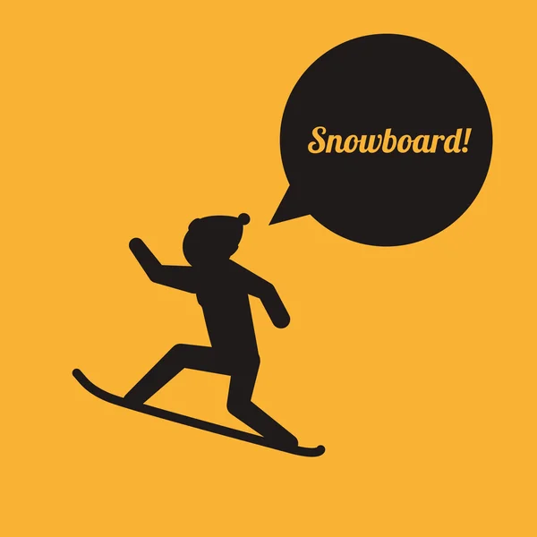 Progettazione snowboard — Vettoriale Stock