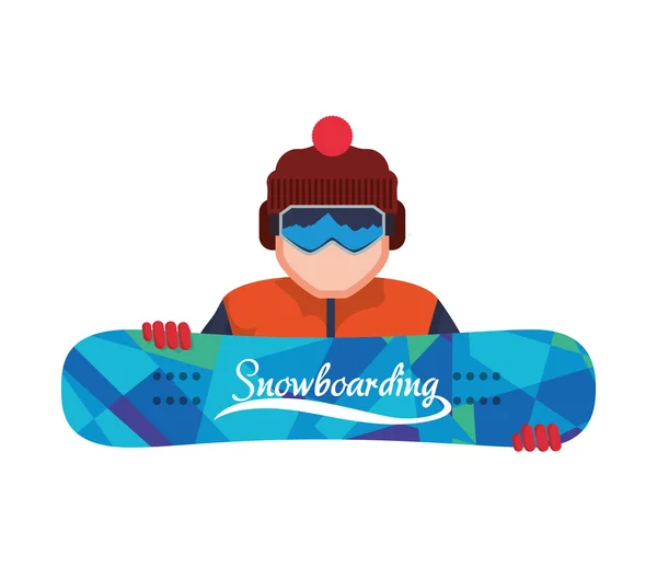 Snowboard tervezés — Stock Vector